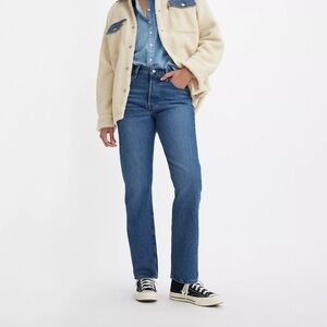 Levi's Mid Blue Straight Leg Jeans